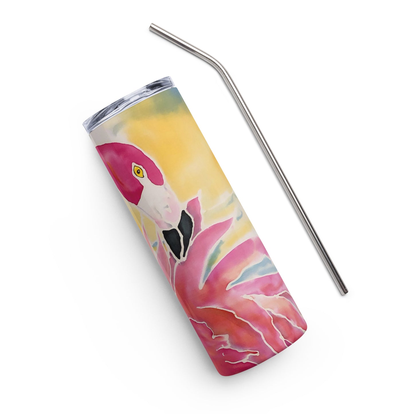 Flamingo Sunset Skinny tumbler