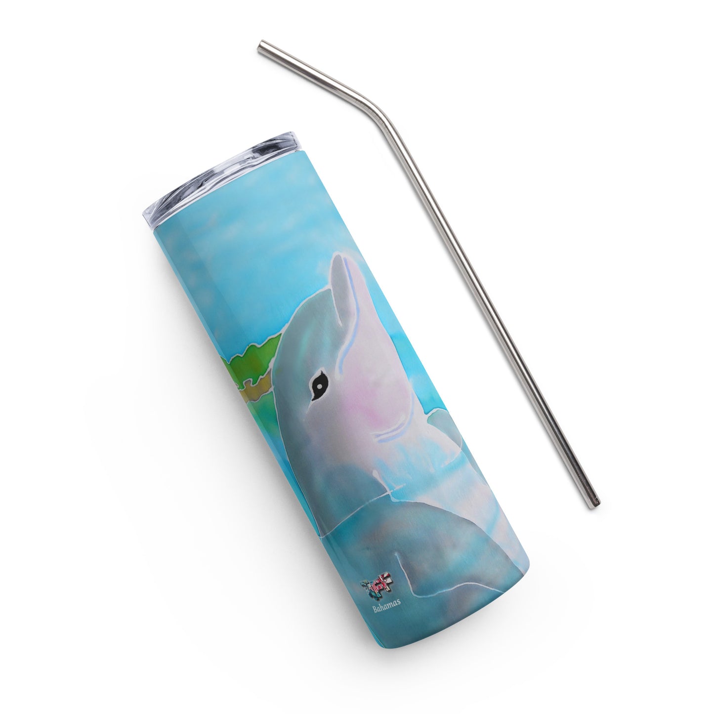 Dolphin Smile Skinny tumbler