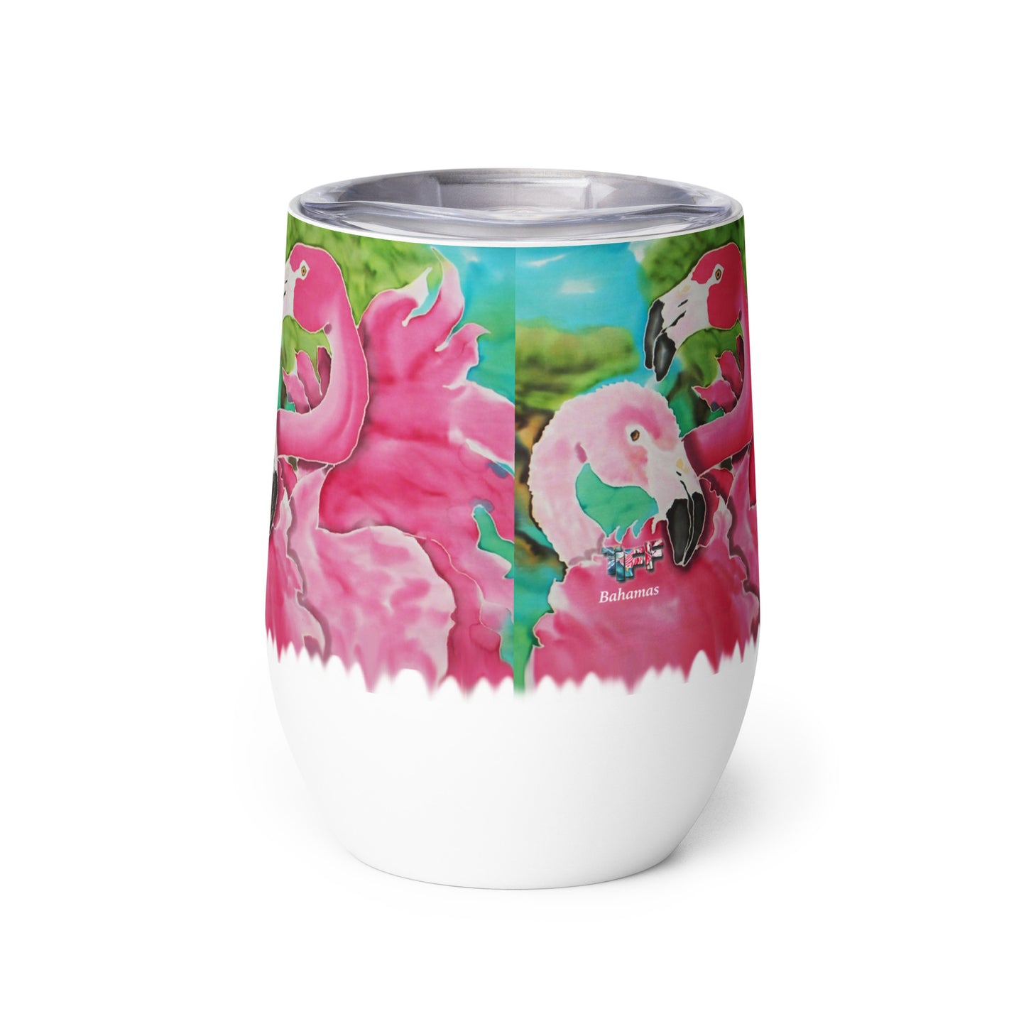 Flamingo Passion Wine tumbler