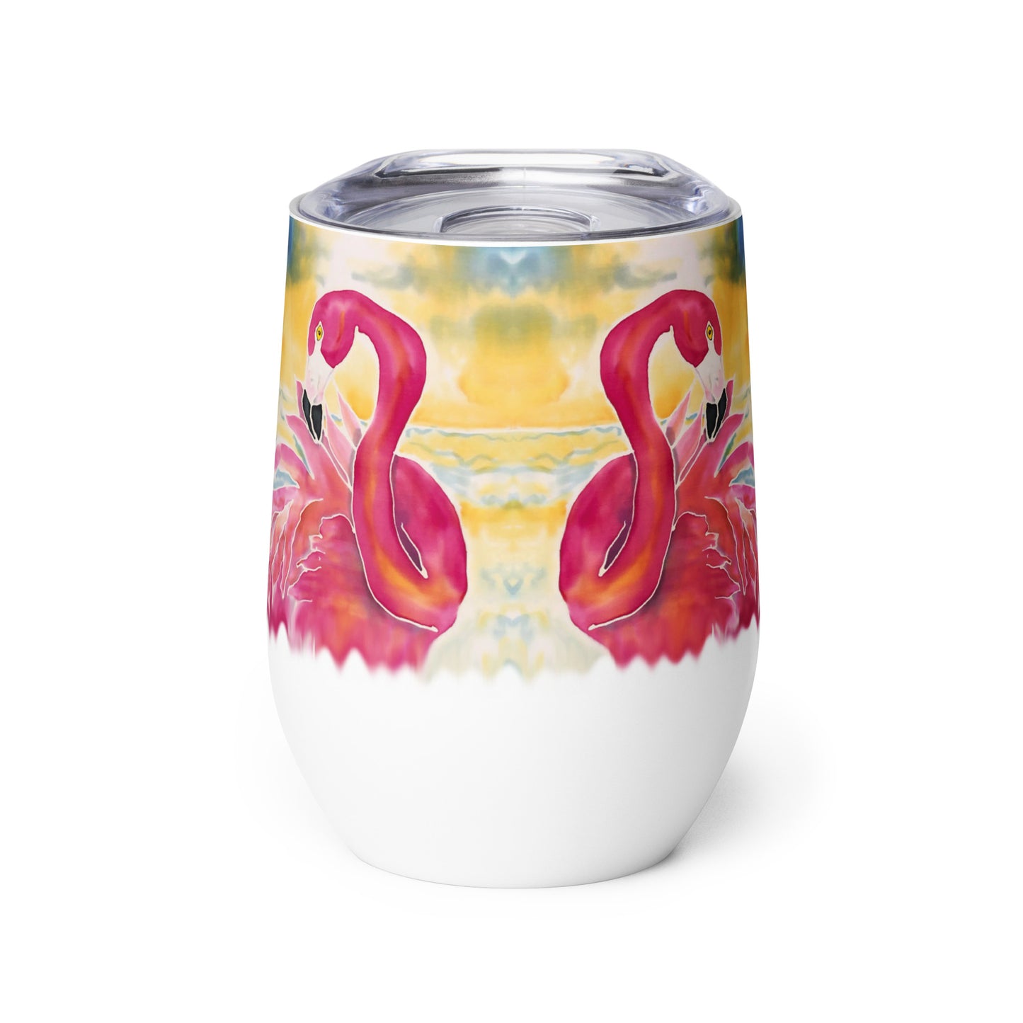 Flamingo Sunset Wine tumbler