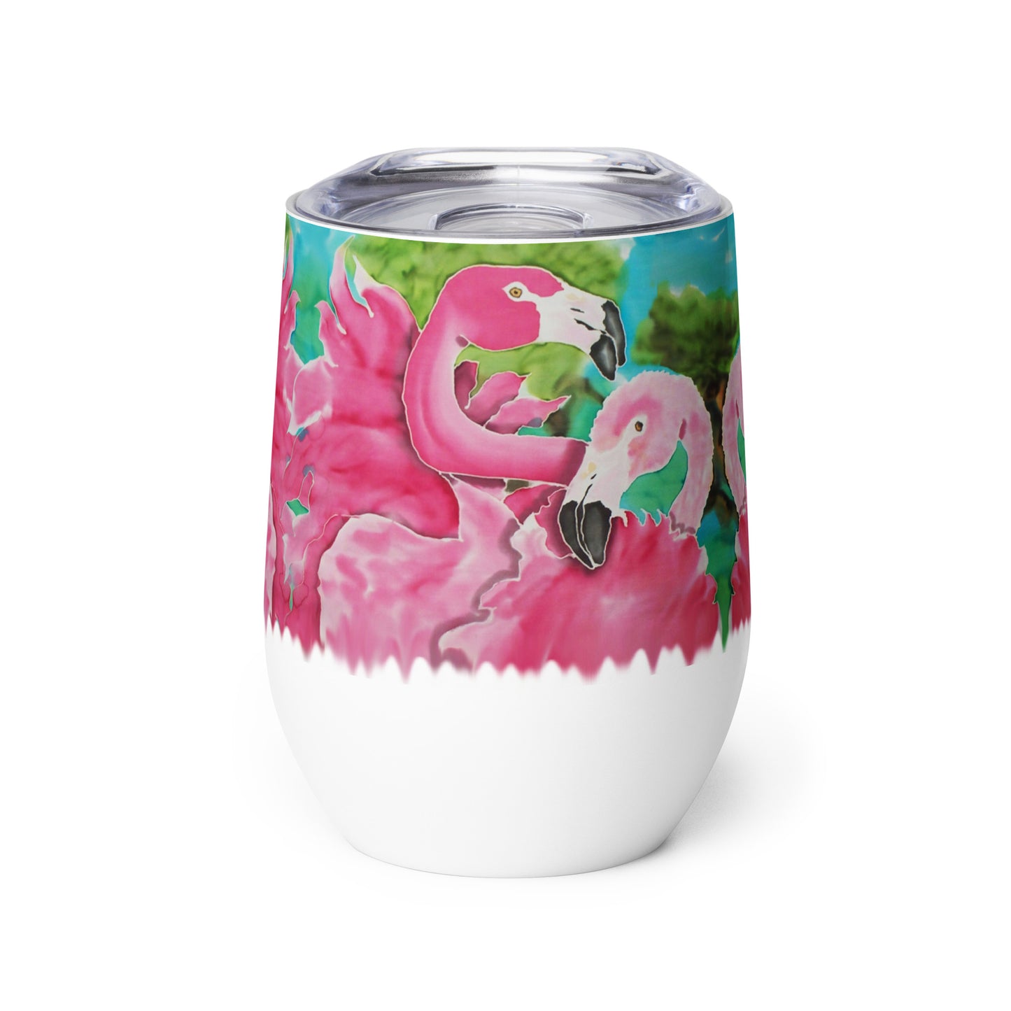 Flamingo Passion Wine tumbler