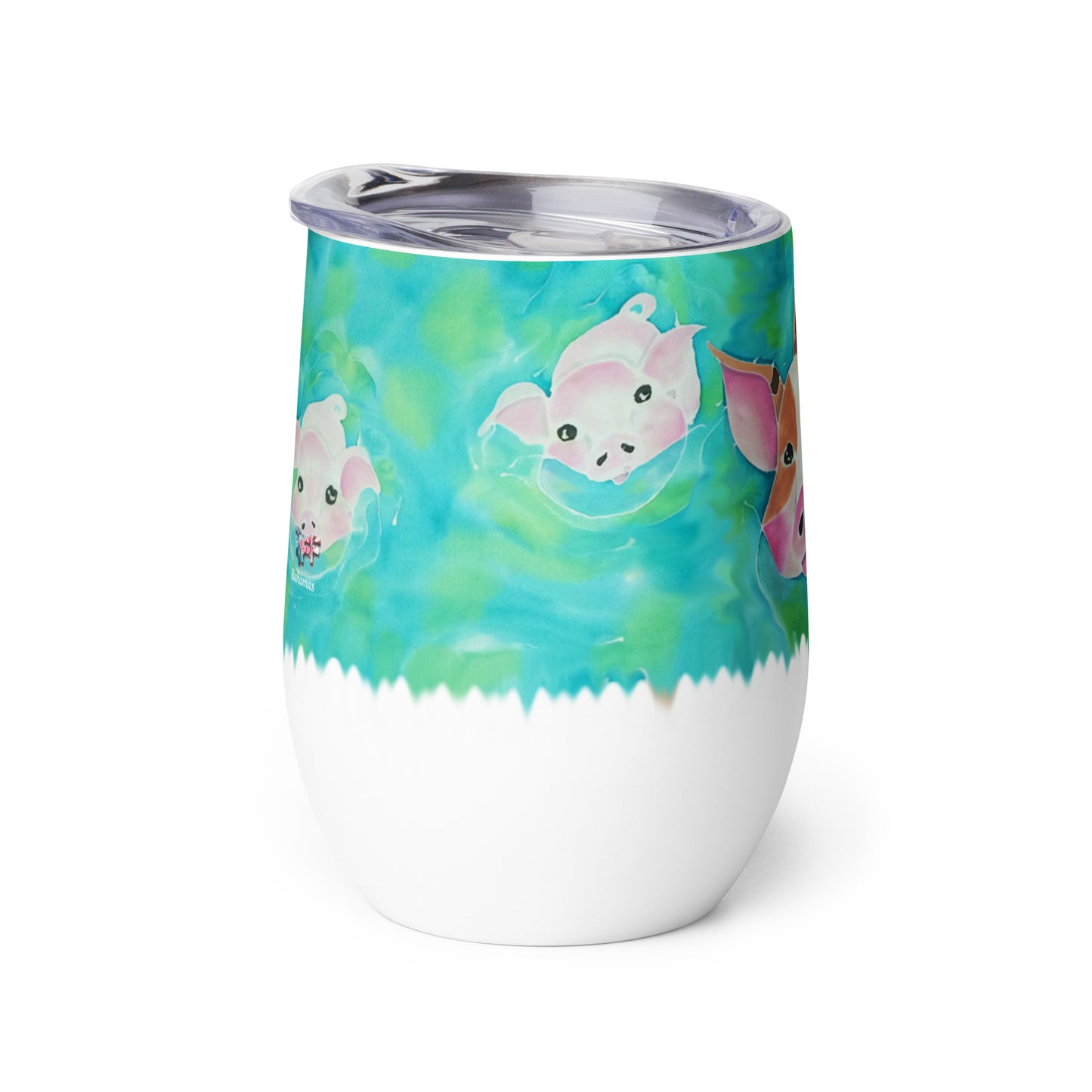 Three Little Pigs Wine tumbler