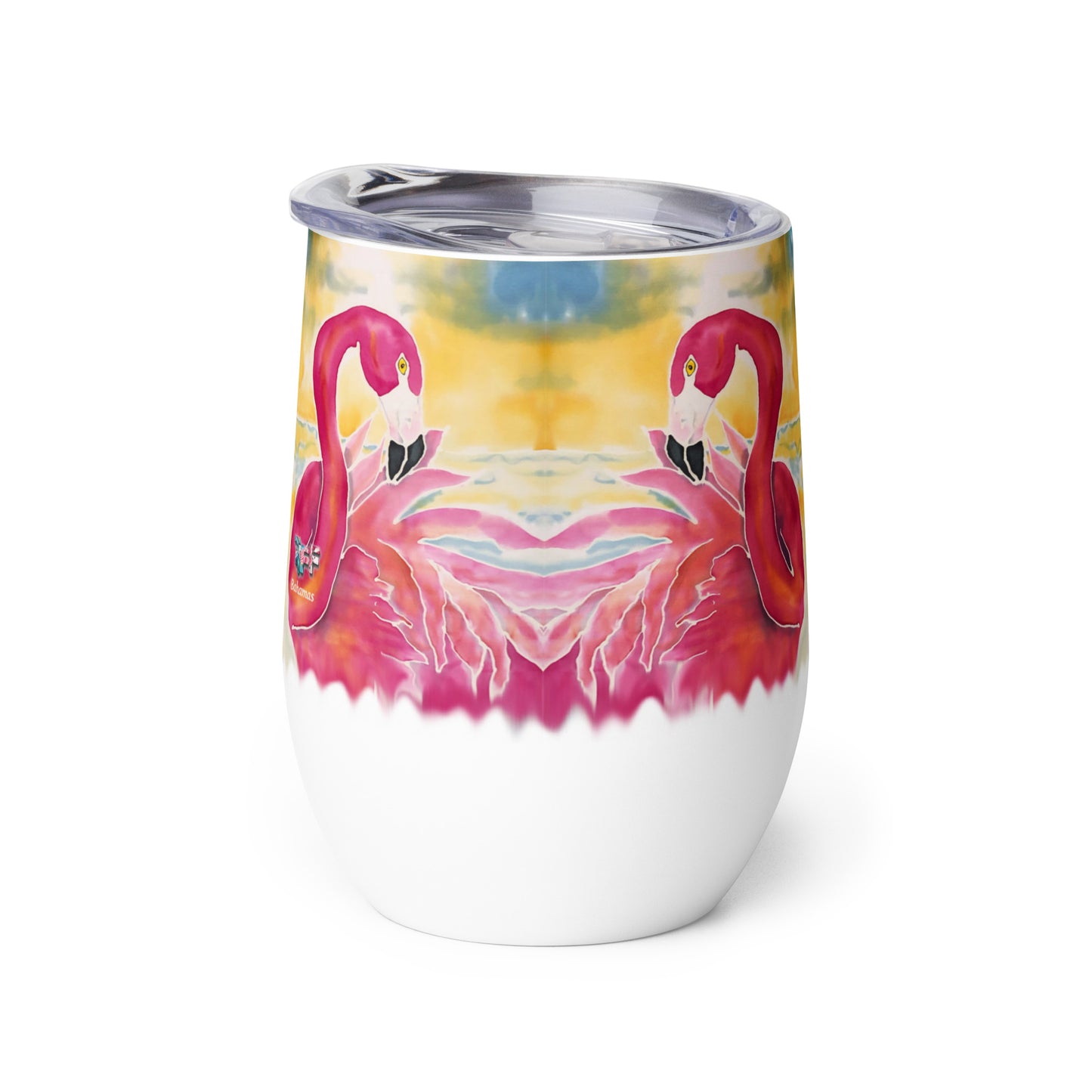 Flamingo Sunset Wine tumbler