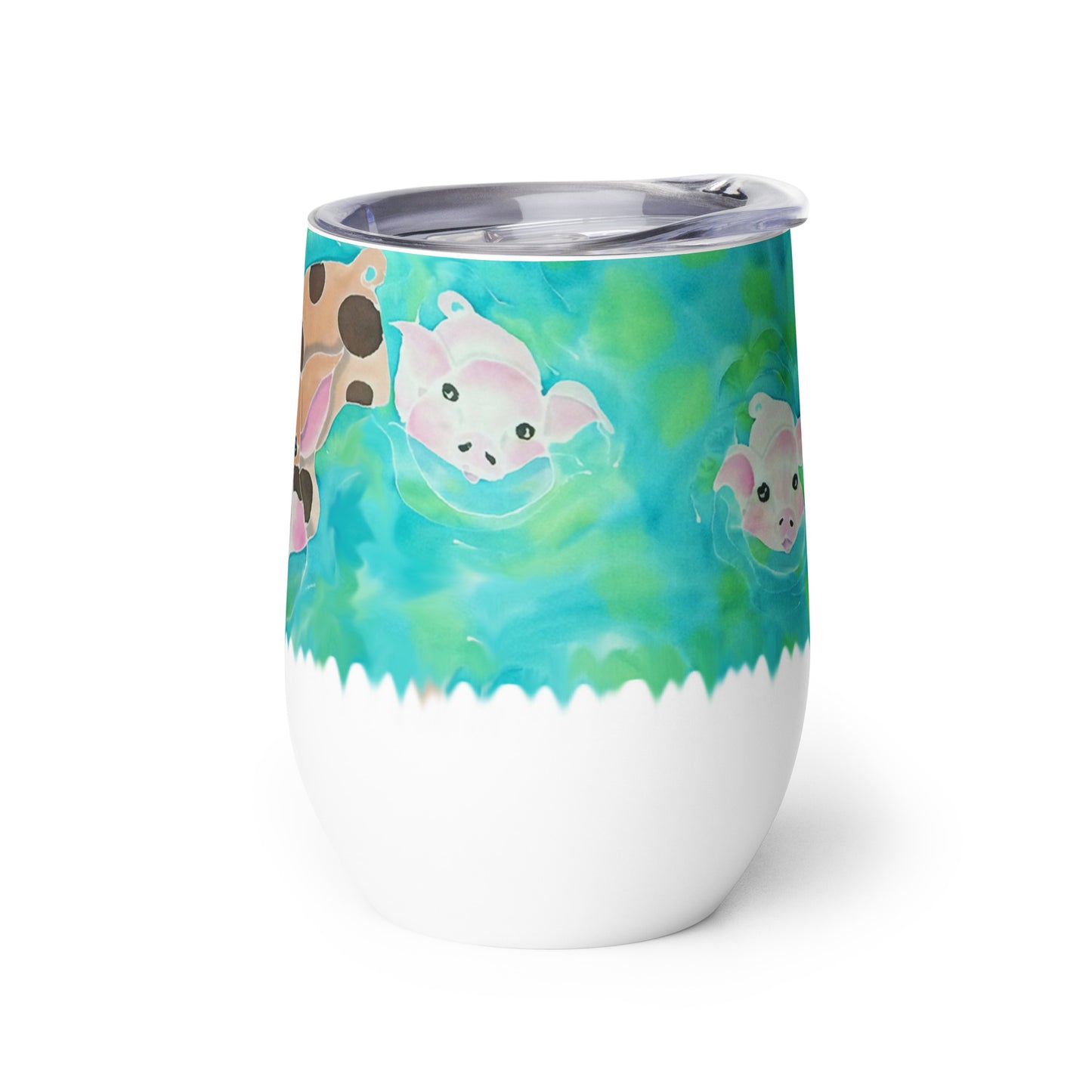 Three Little Pigs Wine tumbler