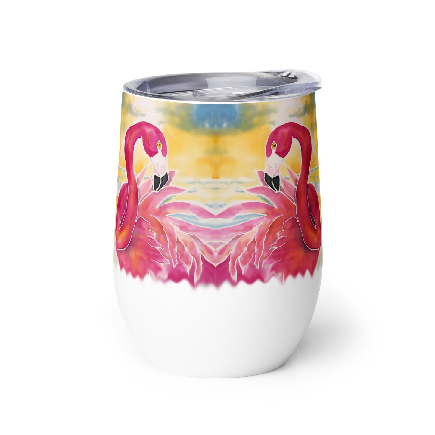 Flamingo Sunset Wine tumbler